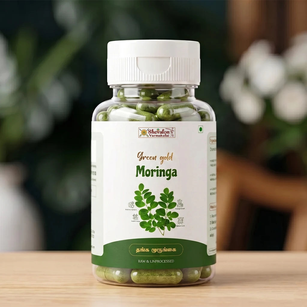 Green Gold Moringa Capsules | Pure Drumstick Tree Leaf Powder